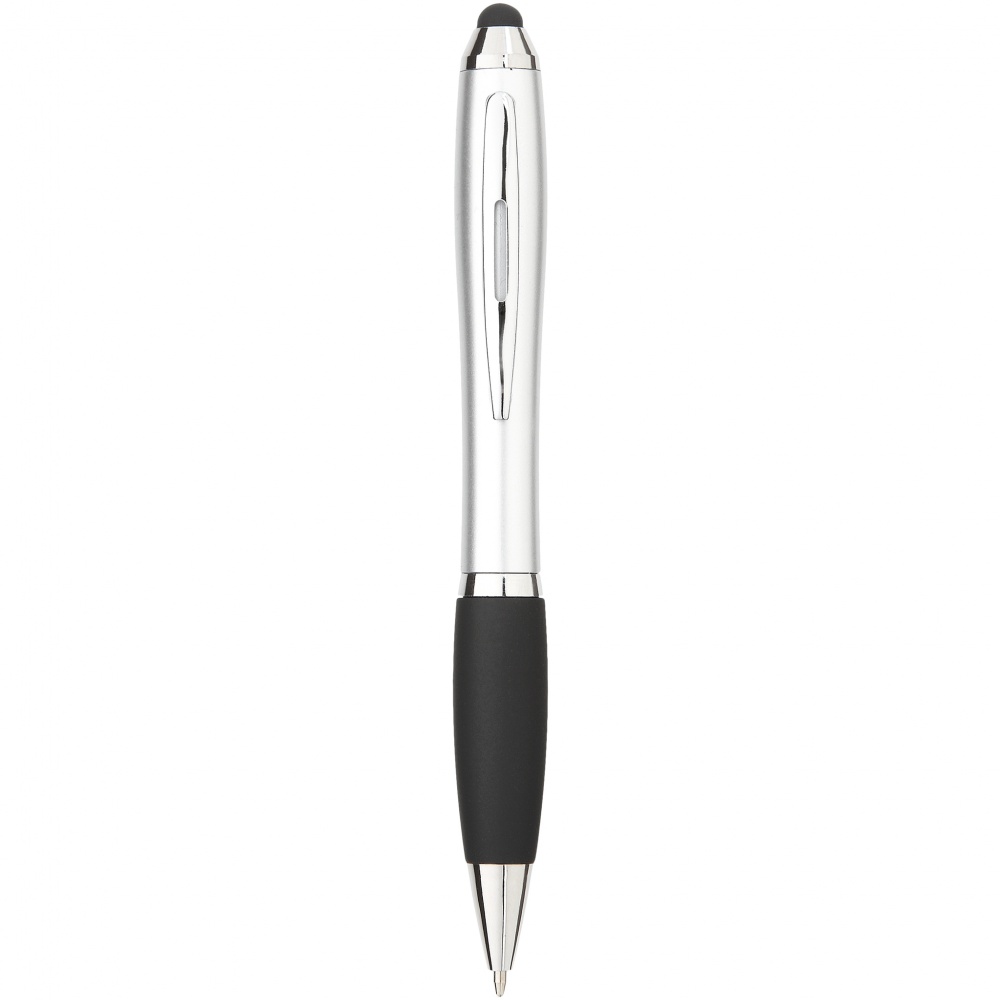 Логотрейд pекламные продукты картинка: Шариковая ручка-стилус Nash, серебро