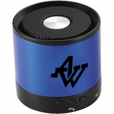 Лого трейд бизнес-подарки фото: Колонка Greedo с функцией Bluetooth®, синий