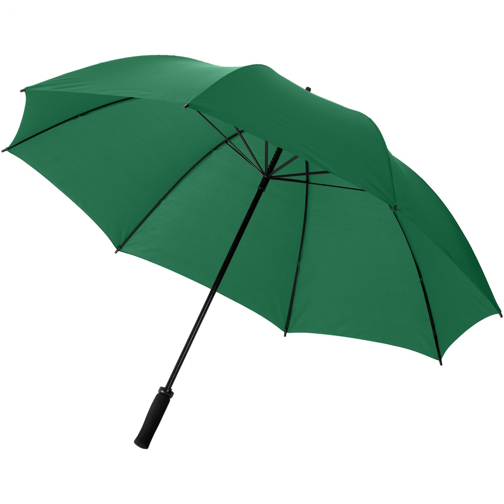 Логотрейд pекламные cувениры картинка: Зонтик-трость Yfke 30" с ручкой из ЭВА, темно-зеленый