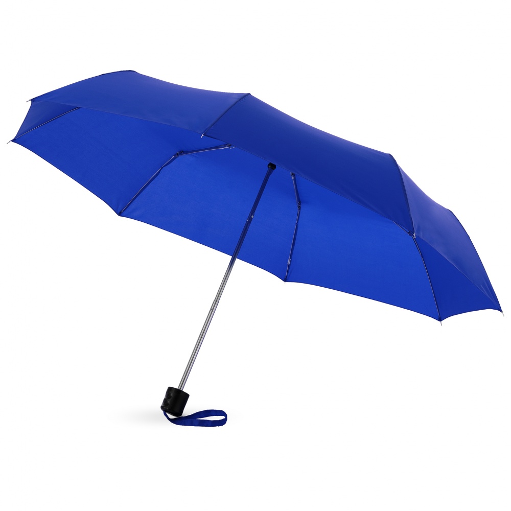 Логотрейд pекламные cувениры картинка: Зонт Ida трехсекционный 21,5", темно-синий