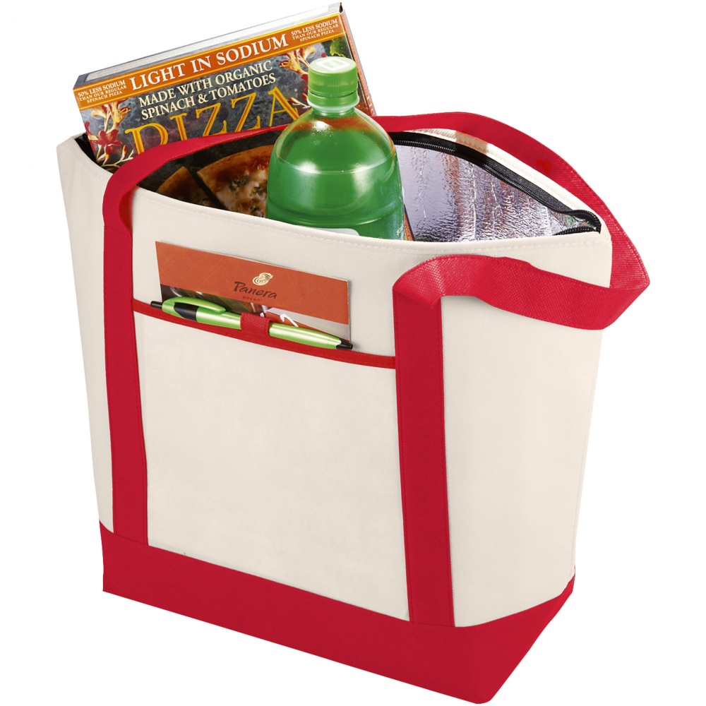 Лого трейд pекламные продукты фото: Нетканая сумка-холодильник Lighthouse, красная