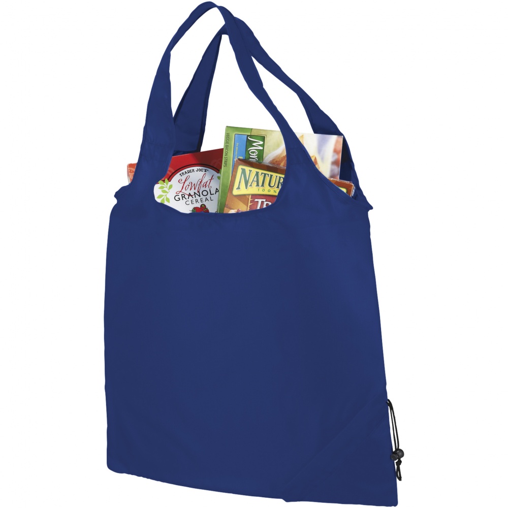 Логотрейд pекламные cувениры картинка: Складная сумка для покупок Bungalow, синий