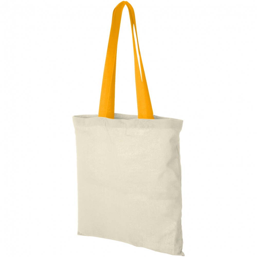 Лого трейд бизнес-подарки фото: Хлопковая сумка Nevada, оранжевая