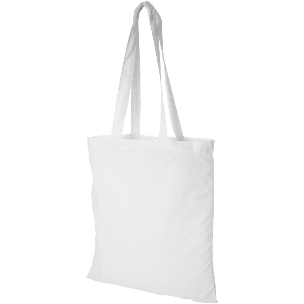 Логотрейд pекламные подарки картинка: Хлопковая сумка Madras, белая
