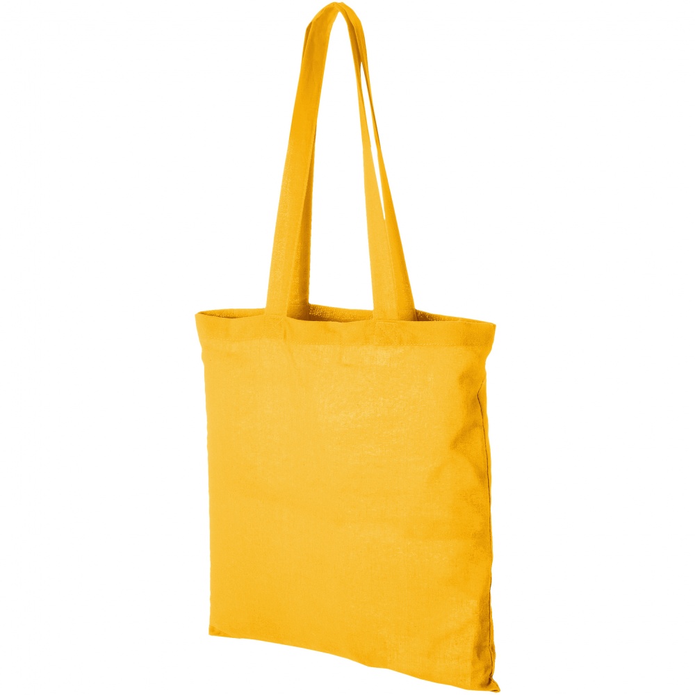 Логотрейд pекламные cувениры картинка: Хлопковая сумка Madras, жёлтая