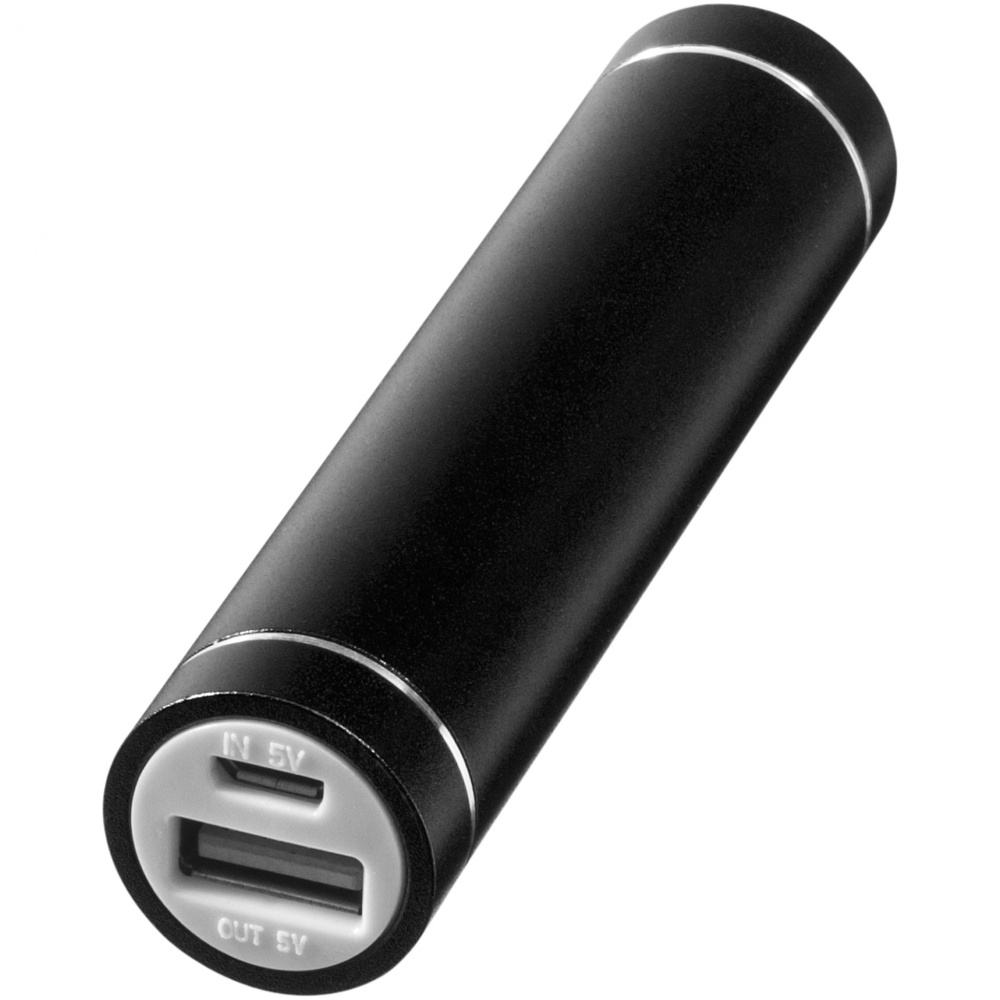 Логотрейд pекламные продукты картинка: Алюминиевое зарядное устройство Bolt 2200 мА/ч, черный