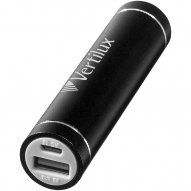 Лого трейд бизнес-подарки фото: Алюминиевое зарядное устройство Bolt 2200 мА/ч, черный