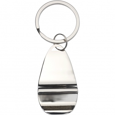 Лого трейд бизнес-подарки фото: Брелок-открывалка для бутылок, серебренная