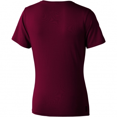 Логотрейд pекламные cувениры картинка: Женская футболка с короткими рукавами Nanaimo, темно-красный