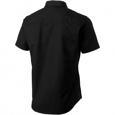 Логотрейд pекламные cувениры картинка: Рубашка с короткими рукавами Manitoba, черный