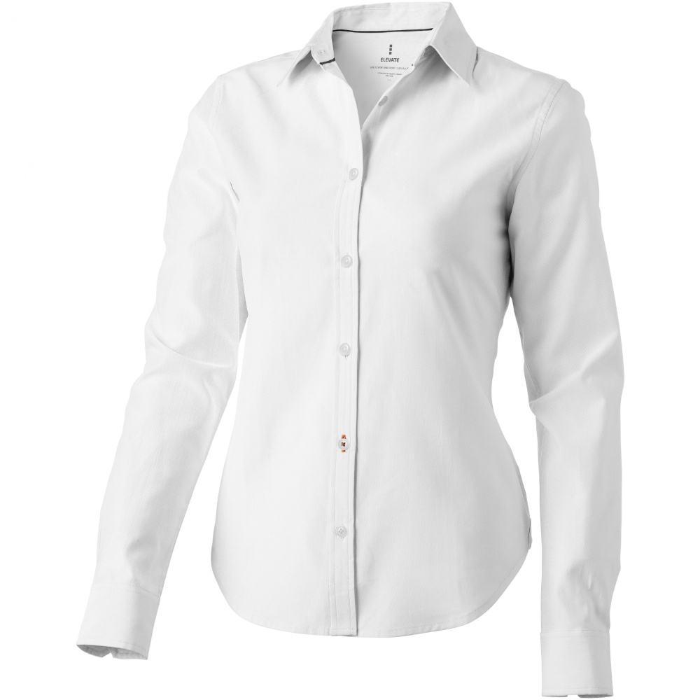 Лого трейд pекламные подарки фото: Женская рубашка с короткими рукавами Vaillant, белый