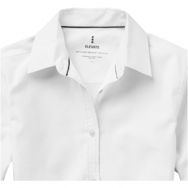 Лого трейд pекламные cувениры фото: Женская рубашка с короткими рукавами Vaillant, белый