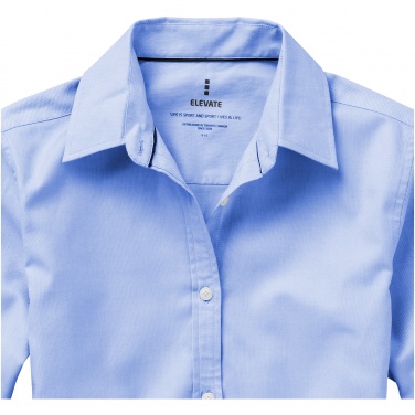 Логотрейд pекламные подарки картинка: Женская рубашка с короткими рукавами Vaillant, голубой