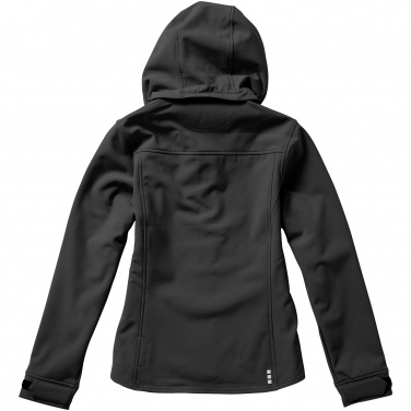 Лого трейд бизнес-подарки фото: Женская куртка софтшел Langley, темно-серый