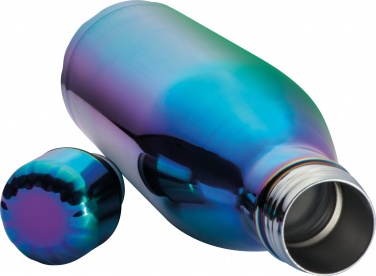 Логотрейд бизнес-подарки картинка: Металлическая бутылка, синяя