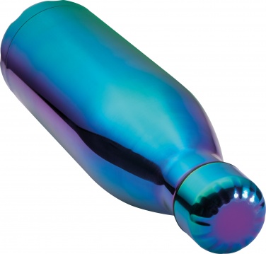 Лого трейд pекламные cувениры фото: Металлическая бутылка, синяя