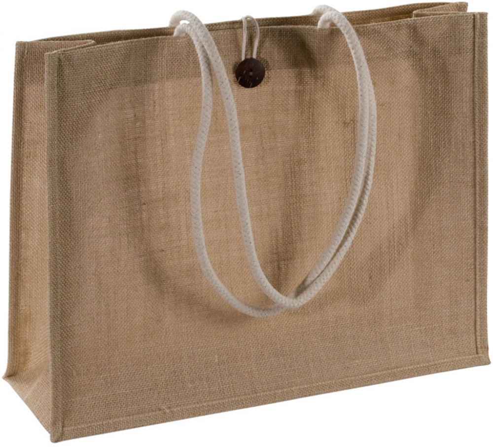 Логотрейд бизнес-подарки картинка: Джутовая сумка, коричневая.