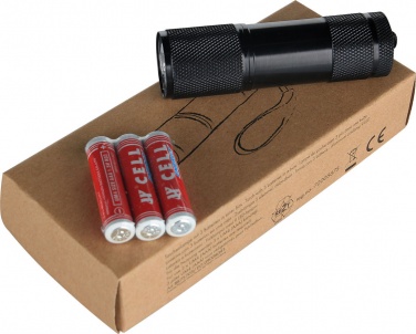 Логотрейд бизнес-подарки картинка: Фонарик с 3 батарейками, чёрный