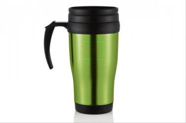Логотрейд pекламные cувениры картинка: Stainless steel mug, green
