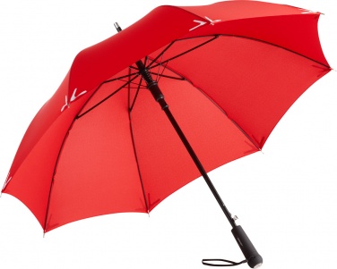 Логотрейд pекламные cувениры картинка: Helkurribaga vihmavari AC regular Safebrella® LED, 7571, punane