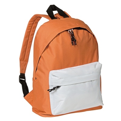 Логотрейд pекламные cувениры картинка: Рюкзак, оранжевый / белый