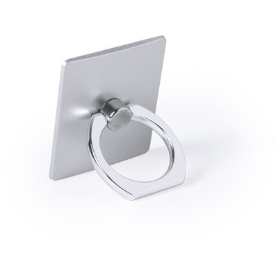 Лого трейд бизнес-подарки фото: Phone holder, phone stand RU, silver