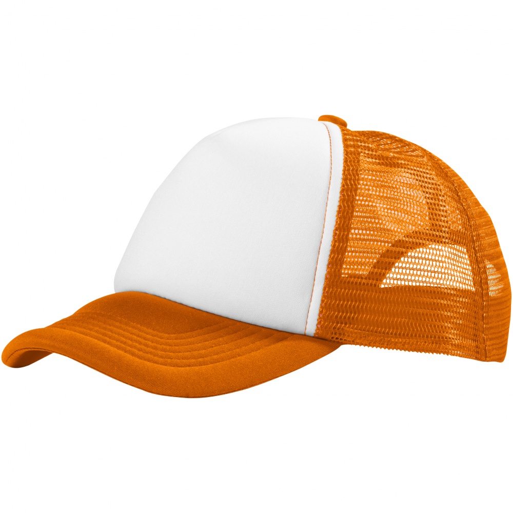 Логотрейд бизнес-подарки картинка: Trucker 5 panel cap WHOR, orange