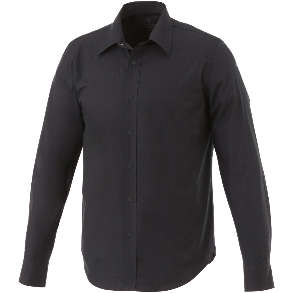 Лого трейд бизнес-подарки фото: Hamell shirt, черный, XS
