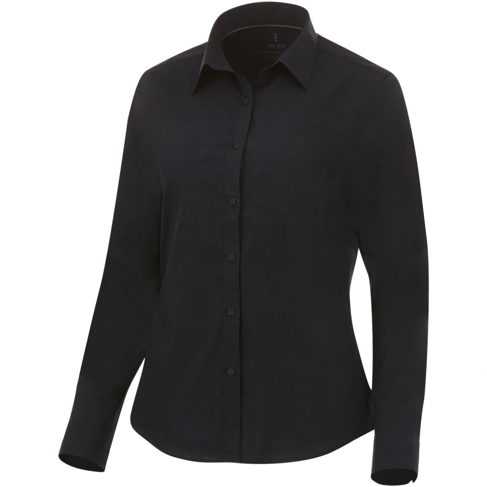 Логотрейд бизнес-подарки картинка: Hamell ladies shirt, черный, XS