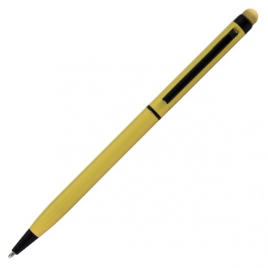 Лого трейд бизнес-подарки фото: Puutetundliku otsaga pastakas, kollane