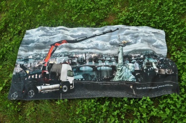 Логотрейд бизнес-подарки картинка: Полотенце для сауны с цифровой печатью 70 x 140 см
