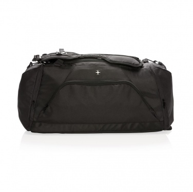 Лого трейд pекламные cувениры фото: Спортивная сумка-рюкзак Swiss peak RFID, чёрный
