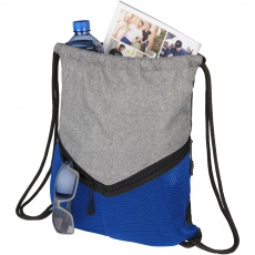 Voyager drawstring backpack, ярко-синий