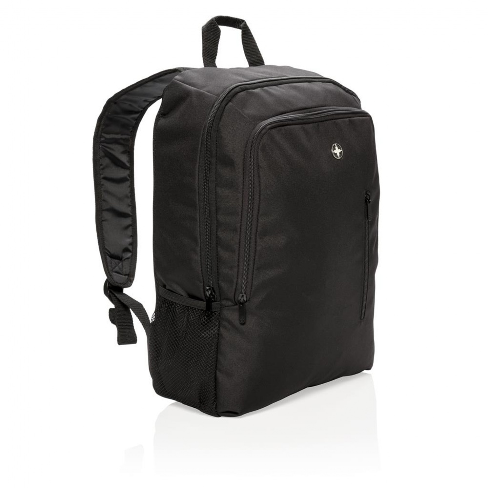 Логотрейд бизнес-подарки картинка: Рюкзак для ноутбука бизнес-класса Swiss Peak 17 дюймов, черный