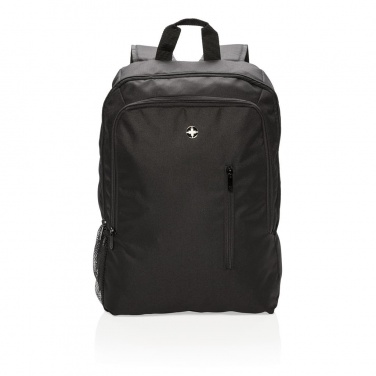 Лого трейд pекламные cувениры фото: Рюкзак для ноутбука бизнес-класса Swiss Peak 17 дюймов, черный