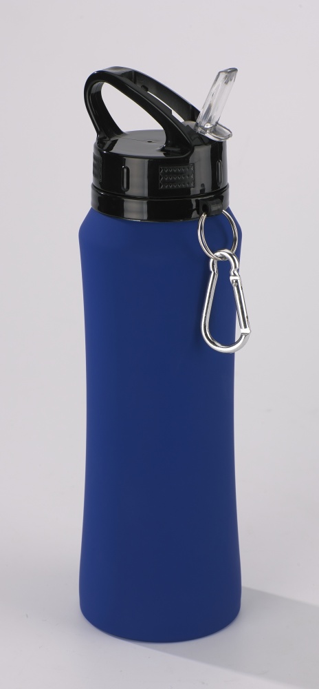 Лого трейд бизнес-подарки фото: Бутылка для воды Colorissimo, 700 мл, темно-синий