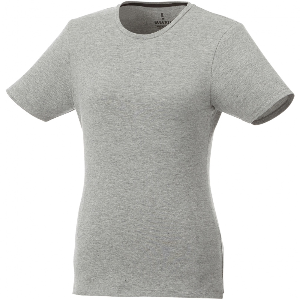 Логотрейд pекламные продукты картинка: Женская футболка Balfour с коротким рукавом, серая