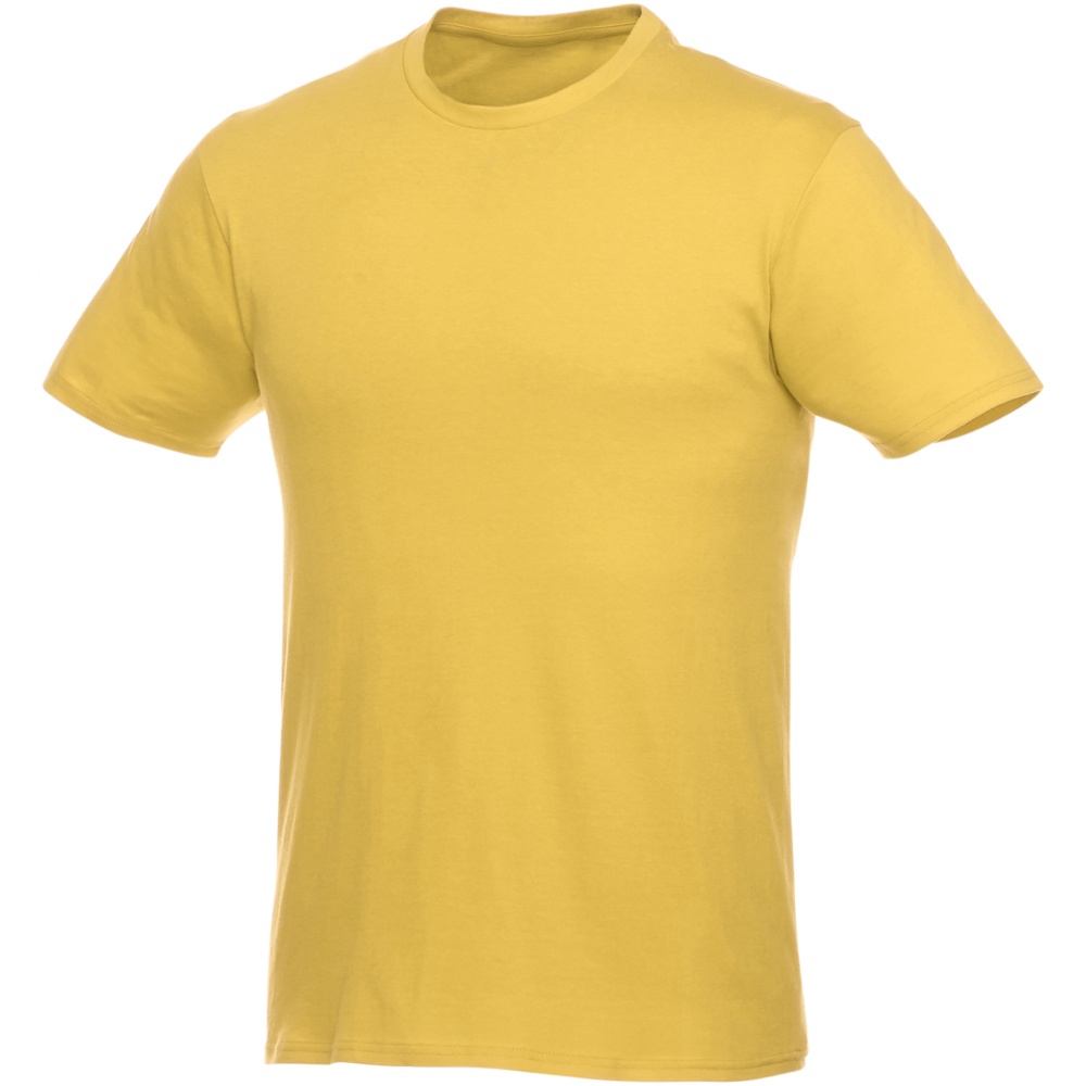 Лого трейд pекламные cувениры фото: Футболка-унисекс Heros с коротким рукавом, жёлтая