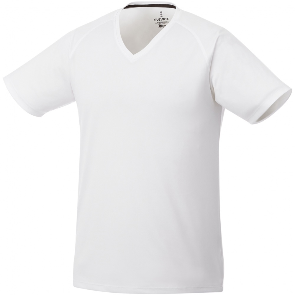 Лого трейд бизнес-подарки фото: Модная мужская футболка Amery, белая