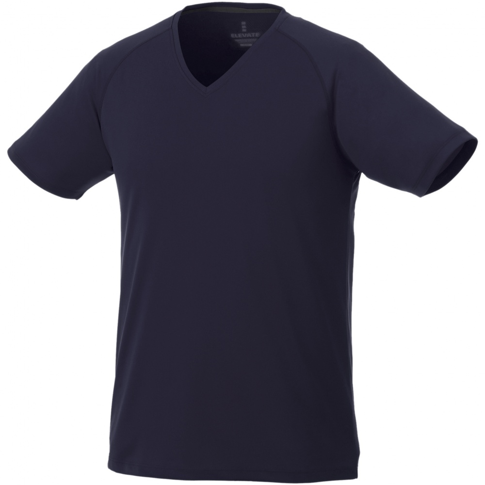 Логотрейд pекламные продукты картинка: Модная мужская футболка Amery, темно-синяя