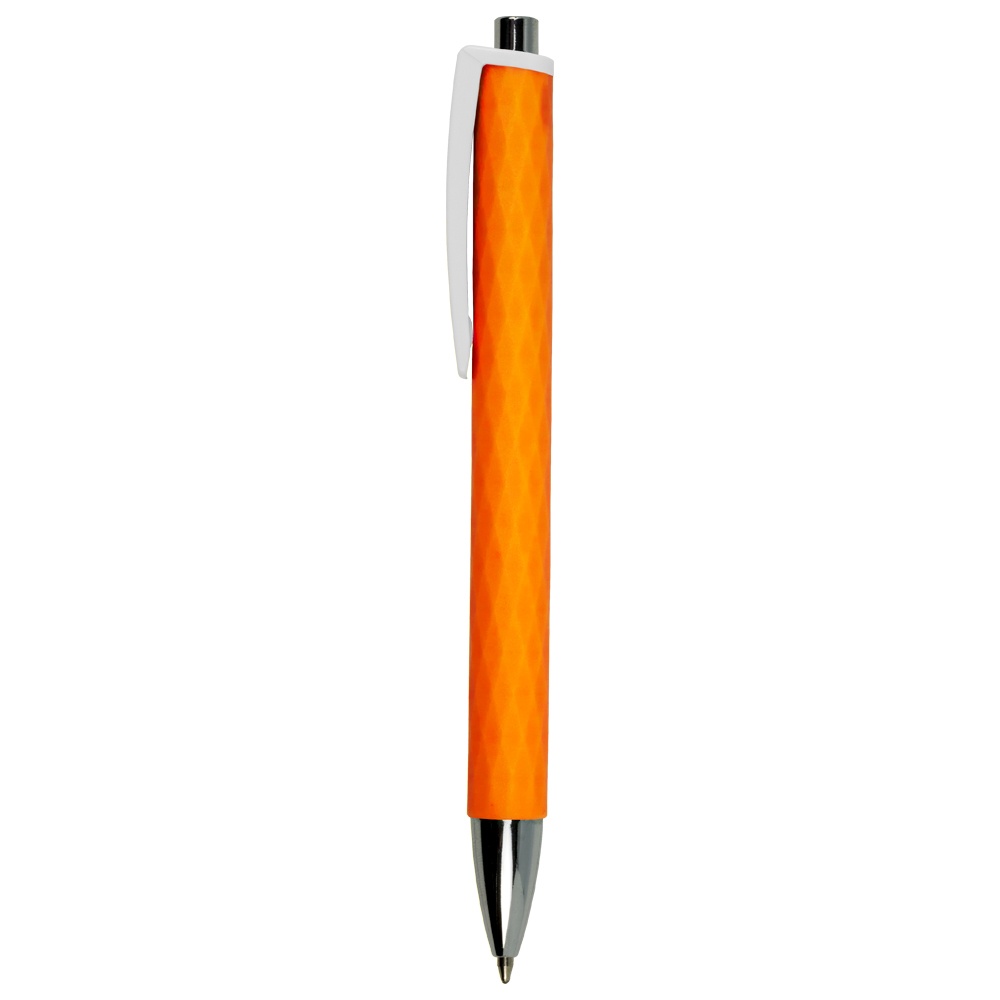 Логотрейд pекламные cувениры картинка: Пластиковая шариковая ручка, oранжевый