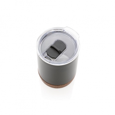 Логотрейд pекламные продукты картинка: Вакуумная термокружка Cork для кофе, 180 мл, черный