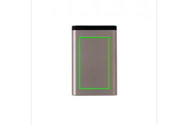 Логотрейд бизнес-подарки картинка: Meene: 10.000 mAh Aluminum pocket powerbank, anthracite