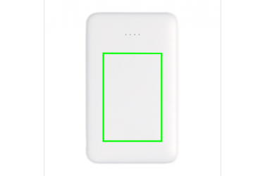 Лого трейд pекламные cувениры фото: Reklaamtoode: 5.000 mAh Pocket Powerbank with integrated cables, white