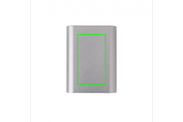 Логотрейд pекламные продукты картинка: Reklaamtoode: Aluminium 5.000 mAh Wireless 5W Pocket Powerbank, grey