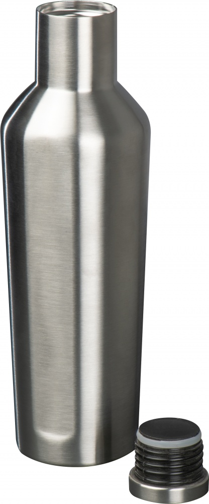 Логотрейд pекламные cувениры картинка: Бутылка с вакуумным закрытием 500мл, серый