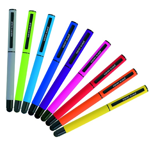 Лого трейд pекламные подарки фото: Металлическая ручка-роллер со стилусом CELEBRATION Pierre Cardin
