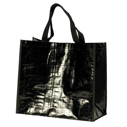 Лого трейд бизнес-подарки фото: Большая сумка для покупок, черный