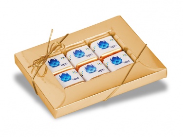 Логотрейд бизнес-подарки картинка: Kandilised šokolaadibatoonid kinkekarbis