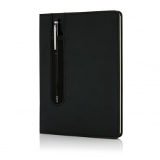 Блокнот для записей Deluxe формата A5 и ручка-стилус, черный